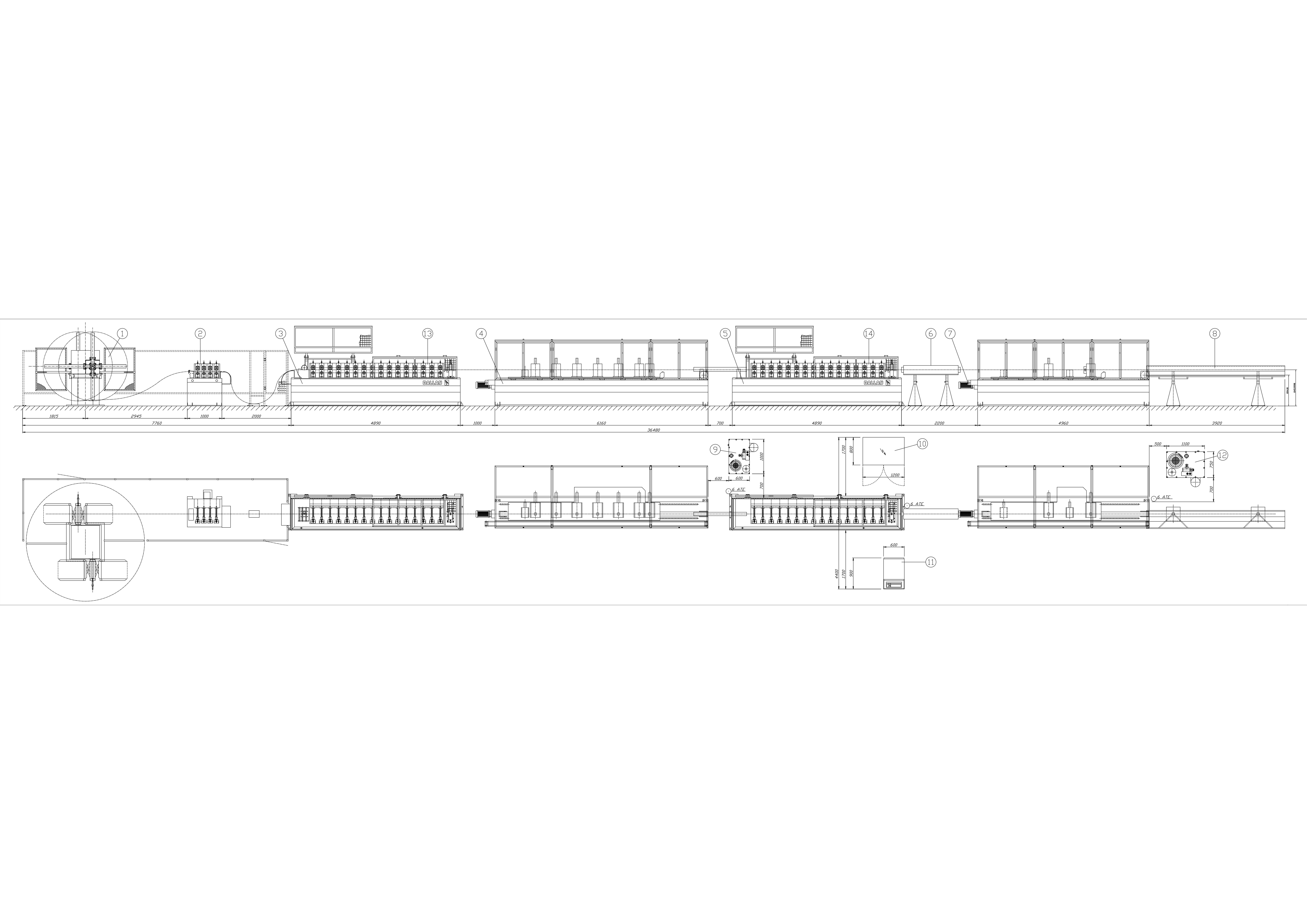 UT FUT UDT loft T-gitter stangrulleformningsmaskine
